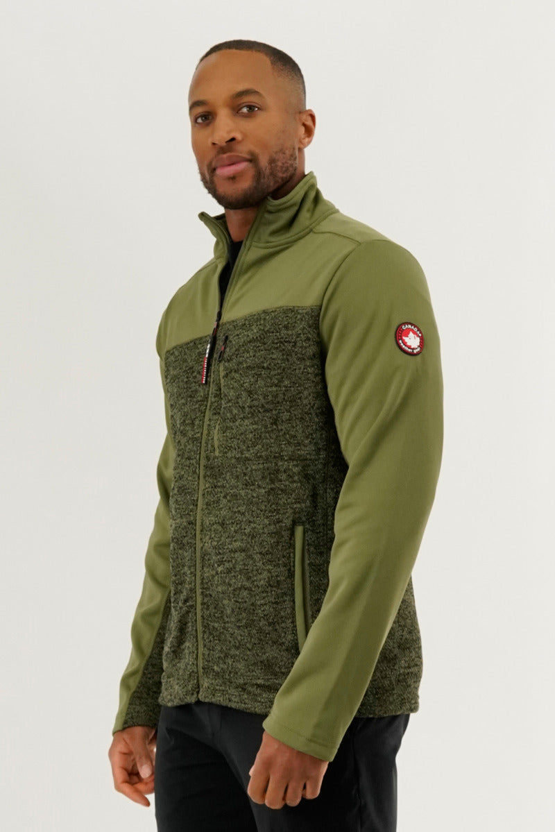 Canada Weather Gear Fleece Lightweight Jacket - Green - Mens Lightweight Jackets - International Clothiers