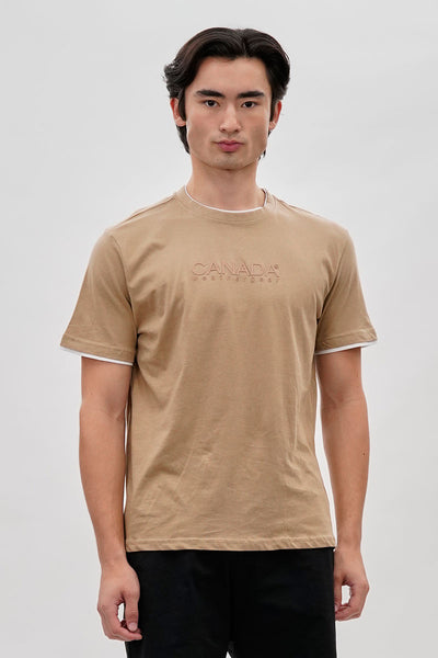 Canada Weather Gear Classic Tee - Camel - Mens Tees & Tank Tops - International Clothiers