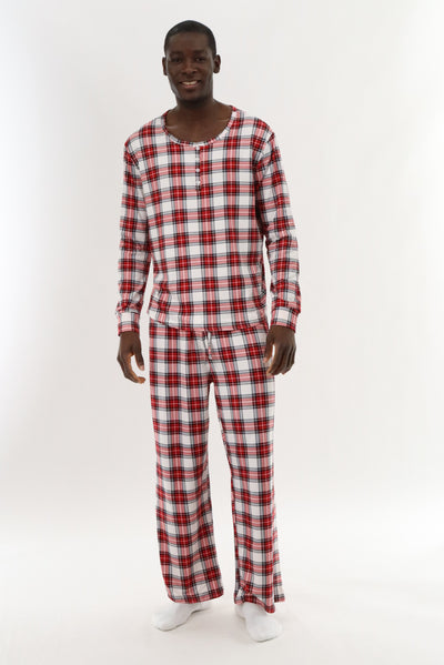 Canada Weather Gear Long Printed Pajama Pants - Red - Mens Pajamas - International Clothiers