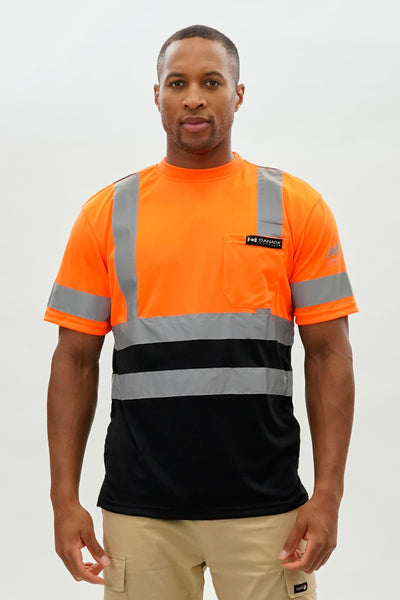 Canada Work Gear Hi-Vis Short Sleeve Tee - Orange - Mens Tees & Tank Tops - International Clothiers