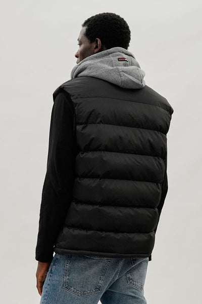 Canada Weather Gear Hooded Puffer Vest - Black - Mens Vests - International Clothiers
