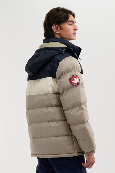 Canada Weather Gear Colour Block Bomber Jacket - Navy - Mens Bomber Jackets - International Clothiers