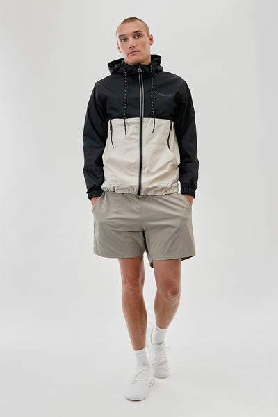 Canada Weather Gear Hooded Colour Block Lightweight Jacket - Black - Mens Lightweight Jackets - International Clothiers