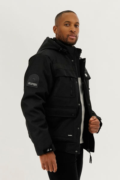 Super Triple Goose Thermal-Foil Lining Bomber Jacket - Black - Mens Bomber Jackets - International Clothiers