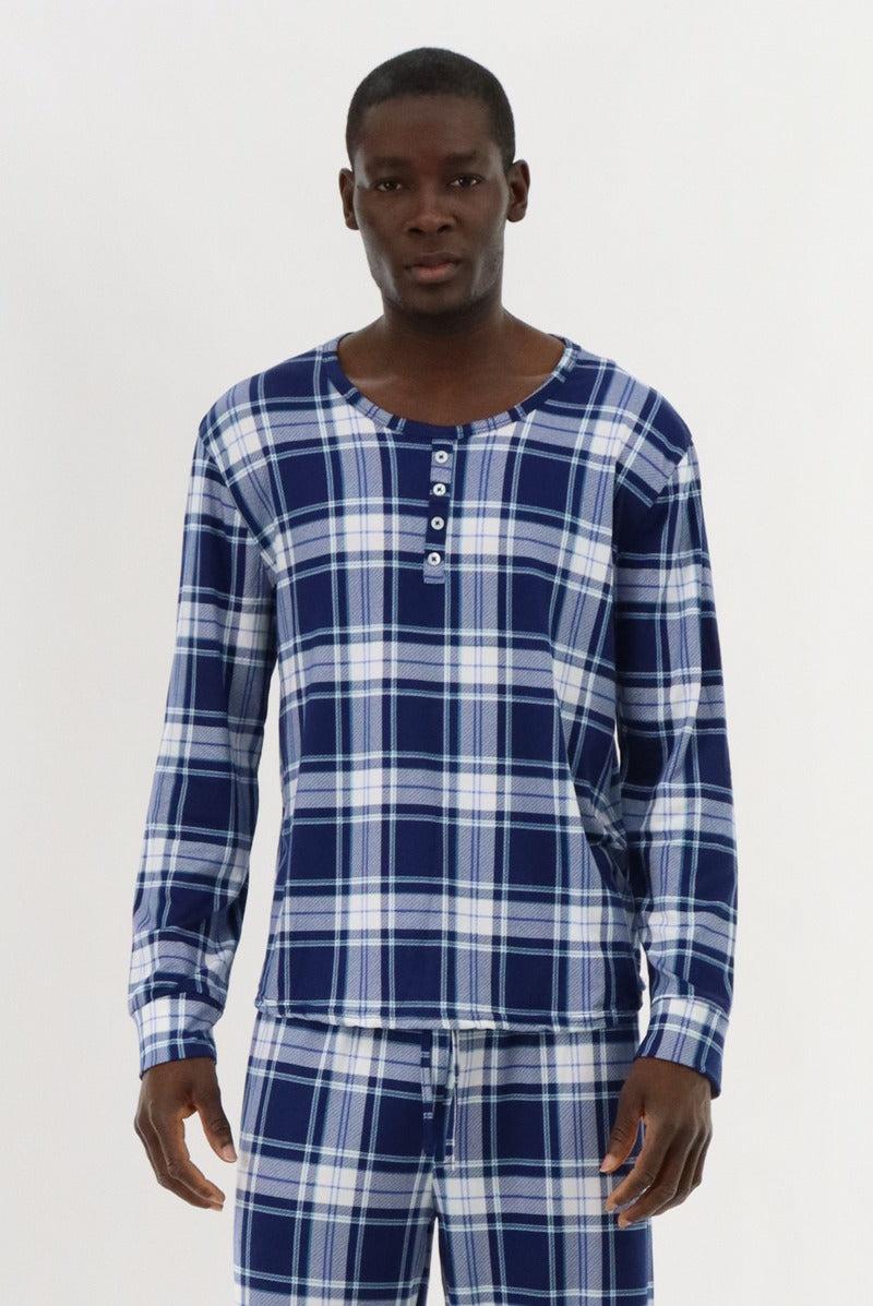 Long Sleeve Printed Pajama Top