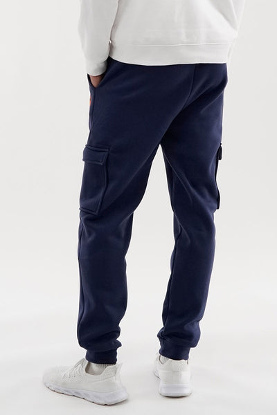 Canada Weather Gear Basic Cargo Joggers - Navy - Mens Joggers & Sweatpants - International Clothiers