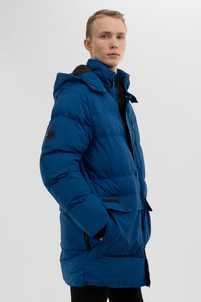 Canada Weather Gear Puffer Parka Jacket - Blue - Mens Parka Jackets - International Clothiers