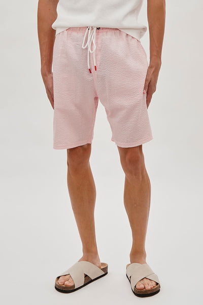 Canada Weather Gear Vintage Textured Tie Waist Shorts - Pink - Mens Shorts & Capris - International Clothiers