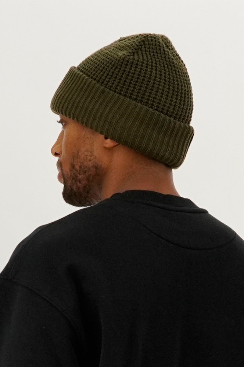 Canada Weather Gear Two Piece Waffle Hat - Green - Mens Hats - International Clothiers