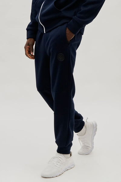 Super Triple Goose Basic Zipper Pocket Joggers - Navy - Mens Joggers & Sweatpants - International Clothiers