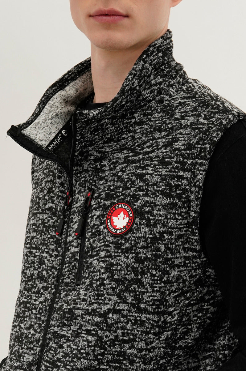 Canada Weather Gear Fleece Vest - Black - Mens Vests - International Clothiers