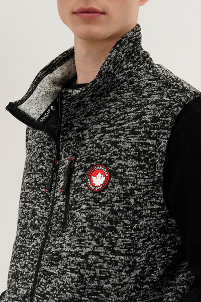 Canada Weather Gear Fleece Vest - Black - Mens Vests - International Clothiers
