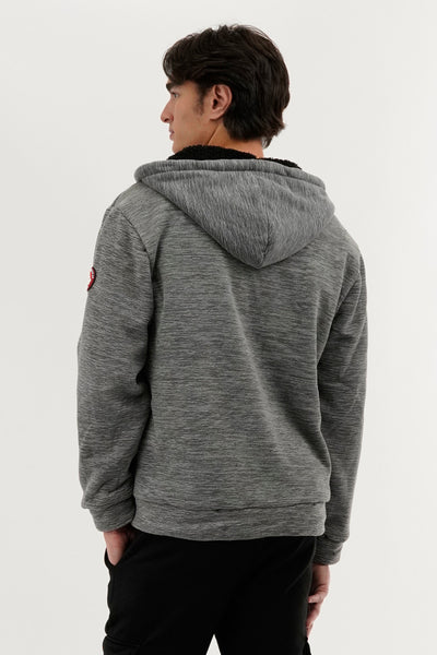 Canada Weather Gear Sherpa Lined Lightweight Jacket - Grey - Mens Lightweight Jackets - International Clothiers