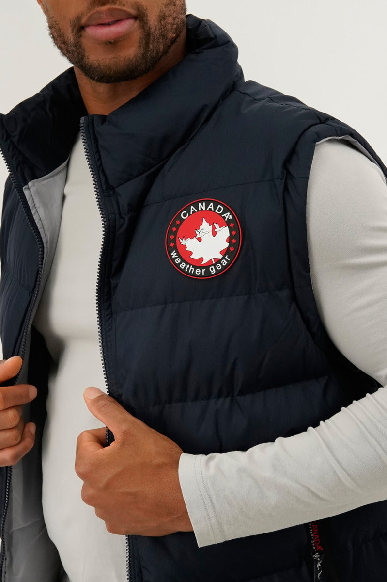 Canada Weather Gear Basic Puffer Vest - Navy - Mens Vests - International Clothiers