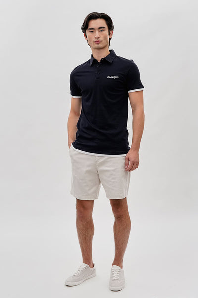 Canada Weather Gear Vintage Short Sleeve Polo Shirt - Navy - Mens Polo Shirts - International Clothiers