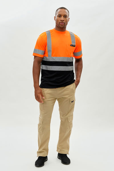 Canada Work Gear Hi-Vis Short Sleeve Tee - Orange - Mens Tees & Tank Tops - International Clothiers