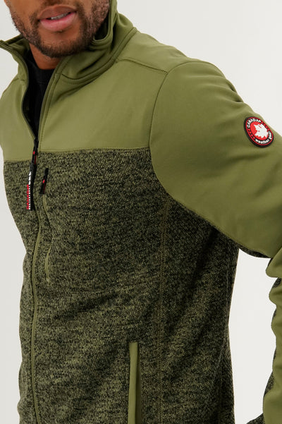Canada Weather Gear Fleece Lightweight Jacket - Green - Mens Lightweight Jackets - International Clothiers