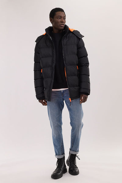 Super Triple Goose Thermal-Foil Lining Bomber Jacket - Orange - Mens Bomber Jackets - International Clothiers