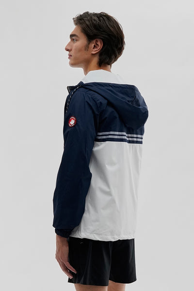 Canada Weather Gear Hooded Colour Block Lightweight Jacket - Navy - Mens Lightweight Jackets - International Clothiers