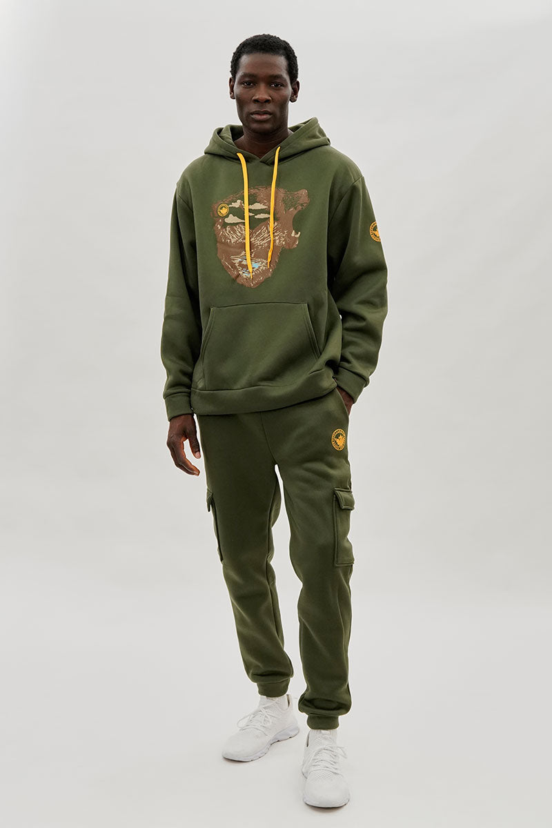 Canada Weather Gear Basic Cargo Joggers - Olive - Mens Joggers & Sweatpants - International Clothiers