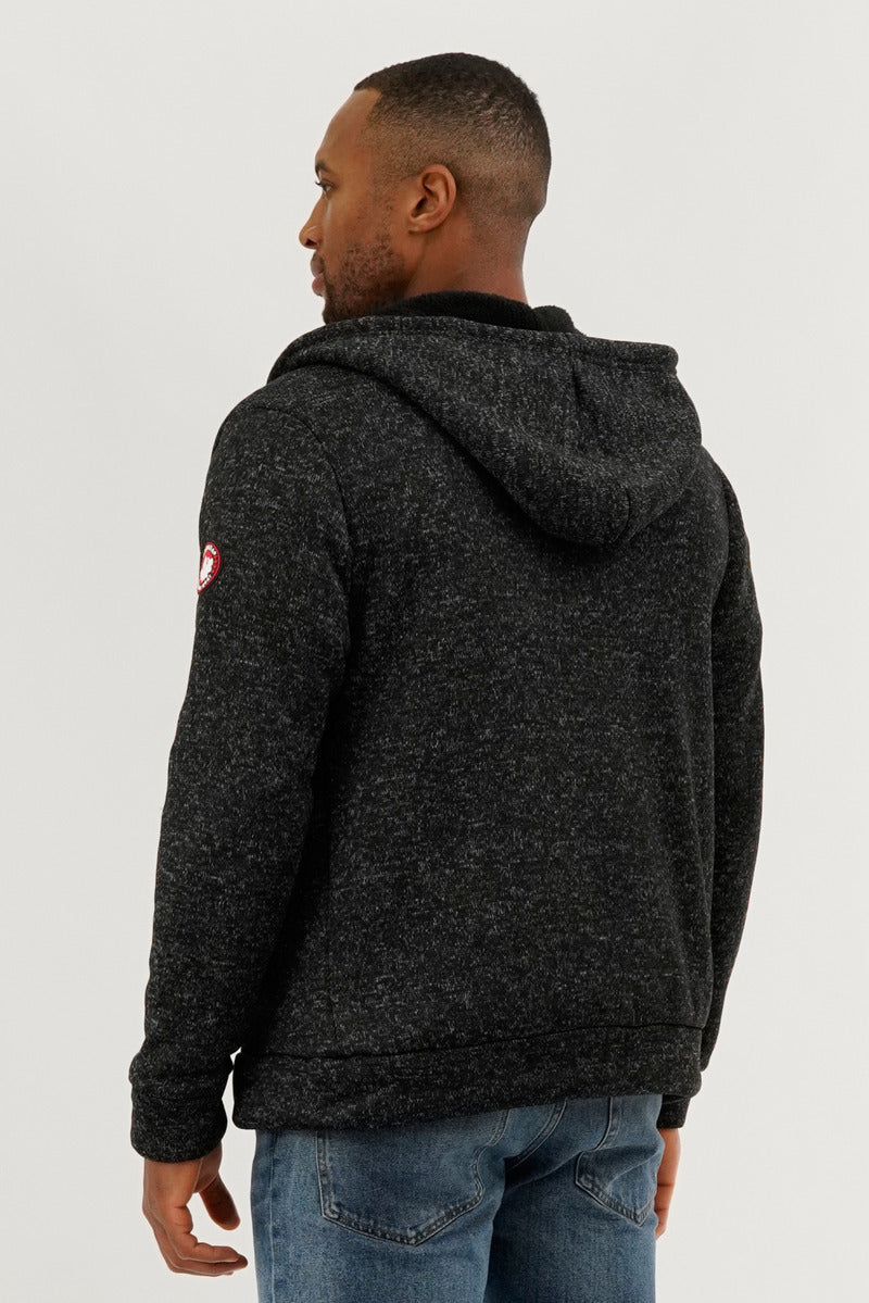 Canada Weather Gear Sherpa Lined Lightweight Jacket - Black - Mens Lightweight Jackets - International Clothiers