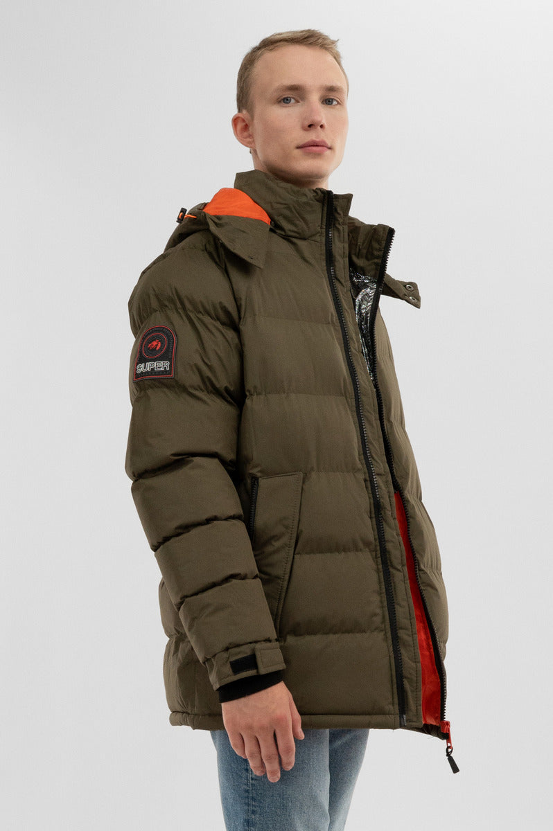 Super Triple Goose Thermal Foil Lining Bomber Jacket - Olive - Mens Bomber Jackets - International Clothiers