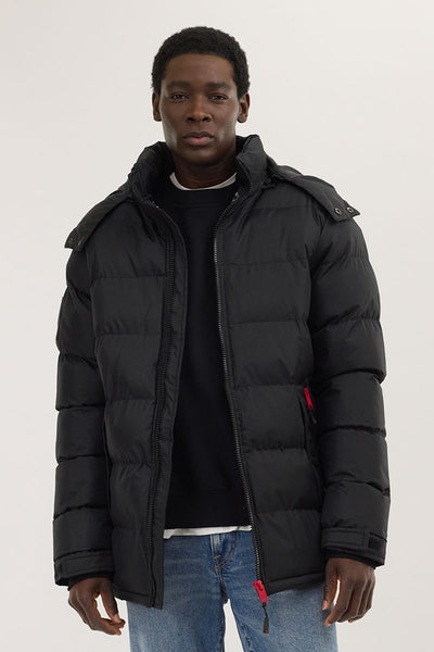 Super Triple Goose Thermal-Foil Lining Bomber Jacket - Black - Mens Bomber Jackets - International Clothiers