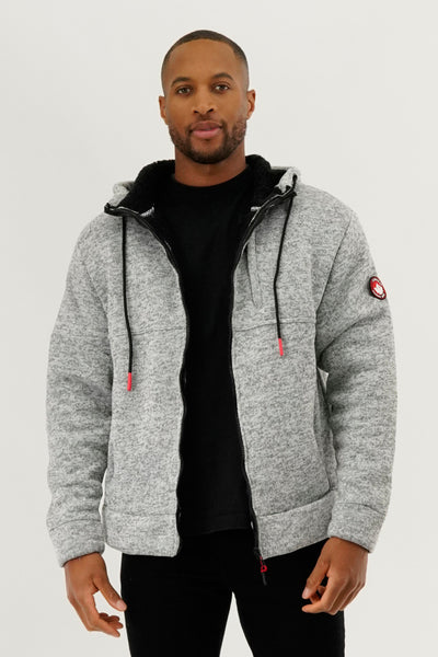 Canada Weather Gear Sherpa Lined Lightweight Jacket - Grey - Mens Lightweight Jackets - International Clothiers