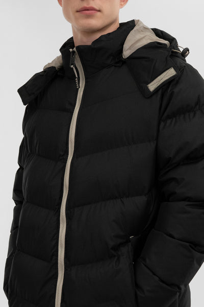 Super Triple Goose Chevron Bomber Jacket - Beige - Mens Bomber Jackets - International Clothiers