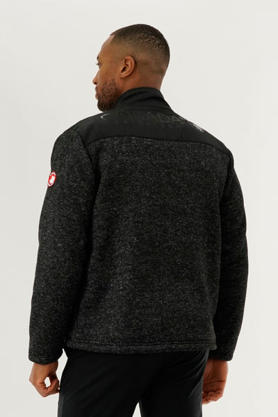 Canada Weather Gear Sherpa Lined Fleece Lightweight Jacket - Black - Mens Lightweight Jackets - International Clothiers