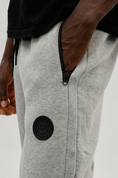 Super Triple Goose Basic Zipper Pocket Joggers - Grey - Mens Joggers & Sweatpants - International Clothiers