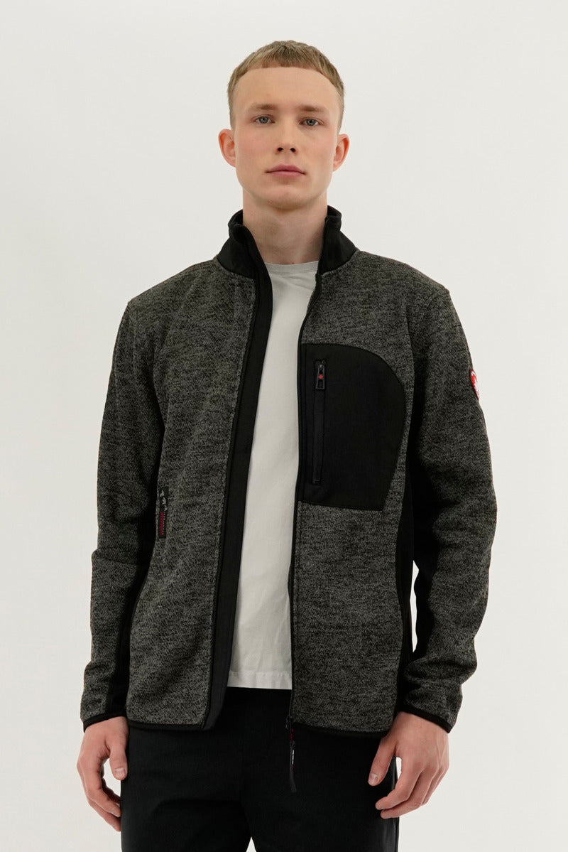 Canada Weather Gear Fleece Lightweight Jacket - Black - Mens Lightweight Jackets - International Clothiers