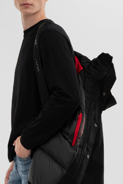 Canada Weather Gear Backpack Strap Bomber Jacket - Black - Mens Bomber Jackets - International Clothiers