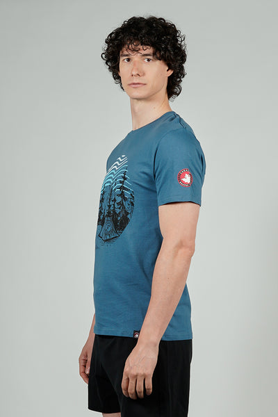 Canada Weather Gear Camping Print Tee - Blue