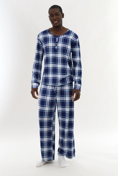Canada Weather Gear Long Printed Pajama Pants - Blue - Mens Pajamas - International Clothiers