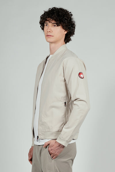 Canada Weather Gear Basic Zip Up Bomber Lightweight Jacket - Cream
