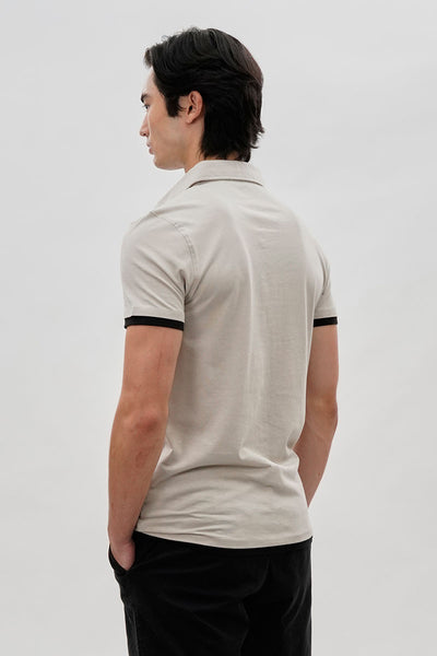 Canada Weather Gear Vintage Short Sleeve Polo Shirt - Stone - Mens Polo Shirts - International Clothiers