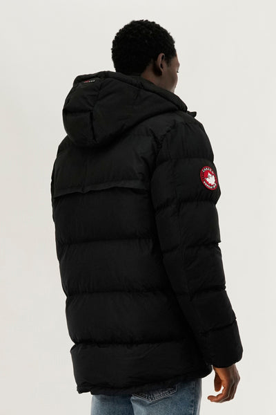 Canada Weather Gear Colour Block Puffer Bomber Jacket - Black - Mens Bomber Jackets - International Clothiers