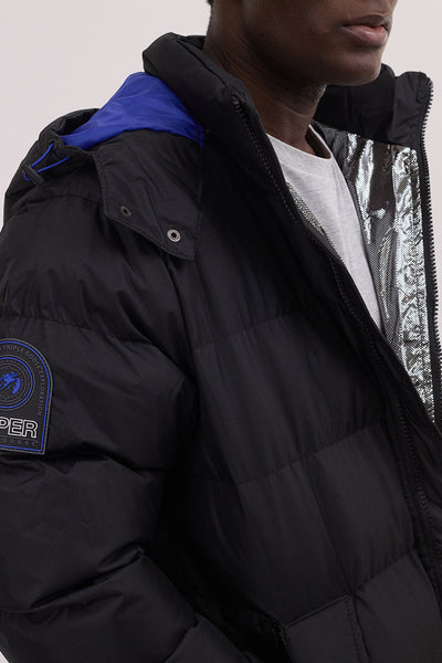 Super Triple Goose Thermal-Foil Lining Bomber Jacket - Blue - Mens Bomber Jackets - International Clothiers
