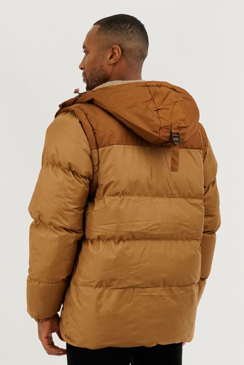 Canada Work Gear Removable Sleeve Parka Jacket - Camel - Mens Parka Jackets - International Clothiers