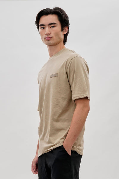 Essentials Super Triple Goose Logo Print Tee - Beige - Mens Tees & Tank Tops - International Clothiers