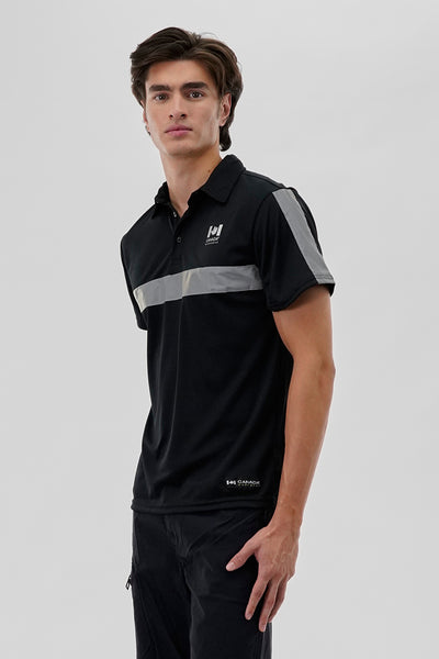 Canada Work Gear Hi-Vis Short Sleeve Polo Shirt - Black - Mens Polo Shirts - International Clothiers