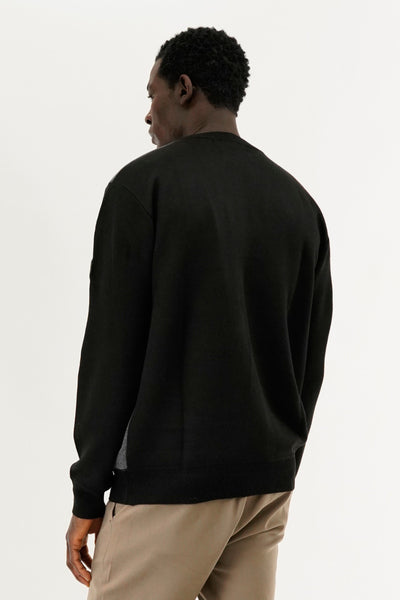 Canada Weather Gear Patterned Crewneck Pullover Sweater - Grey - Mens Pullover Sweaters - International Clothiers