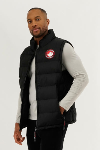 Canada Weather Gear Basic Puffer Vest - Black - Mens Vests - International Clothiers