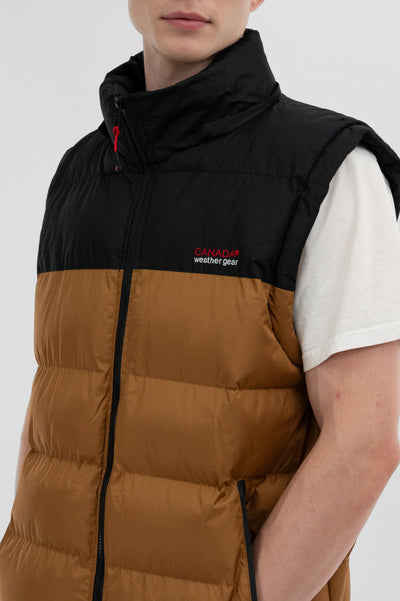 Canada Weather Gear Removable Sleeve Bomber Jacket - Camel - Mens Bomber Jackets - International Clothiers