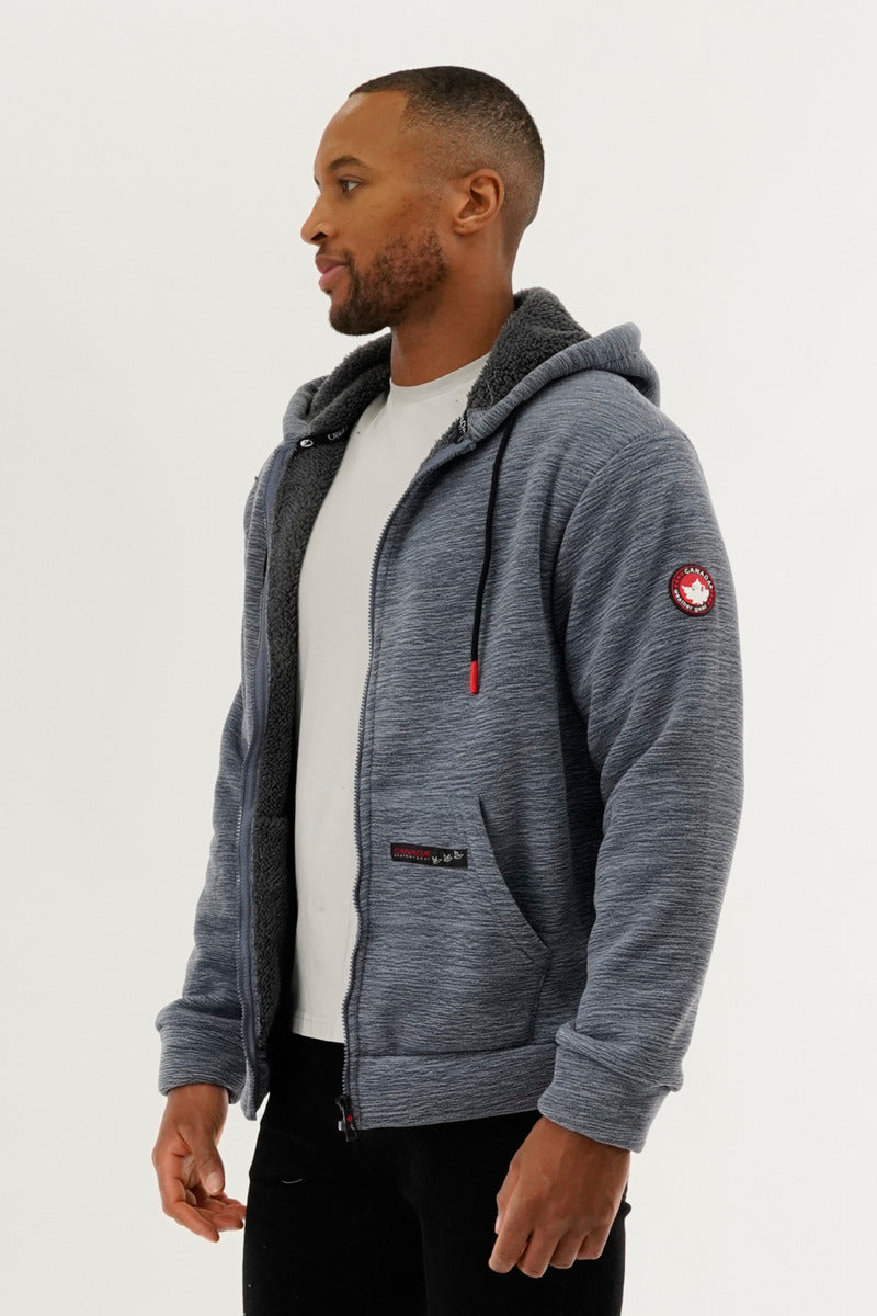 Canada Weather Gear Sherpa Lined Lightweight Jacket - Navy - Mens Lightweight Jackets - International Clothiers