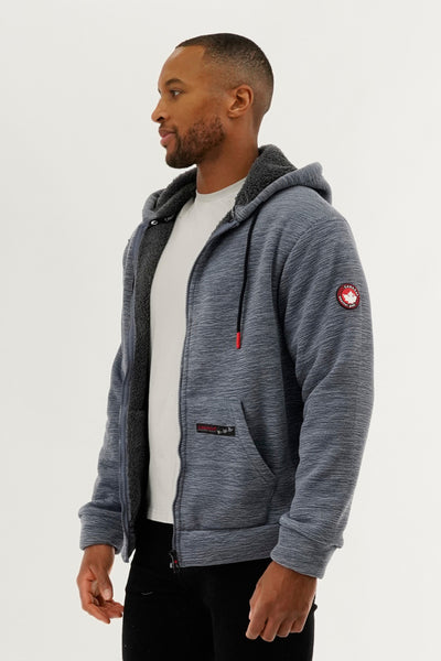 Canada Weather Gear Sherpa Lined Lightweight Jacket - Navy - Mens Lightweight Jackets - International Clothiers