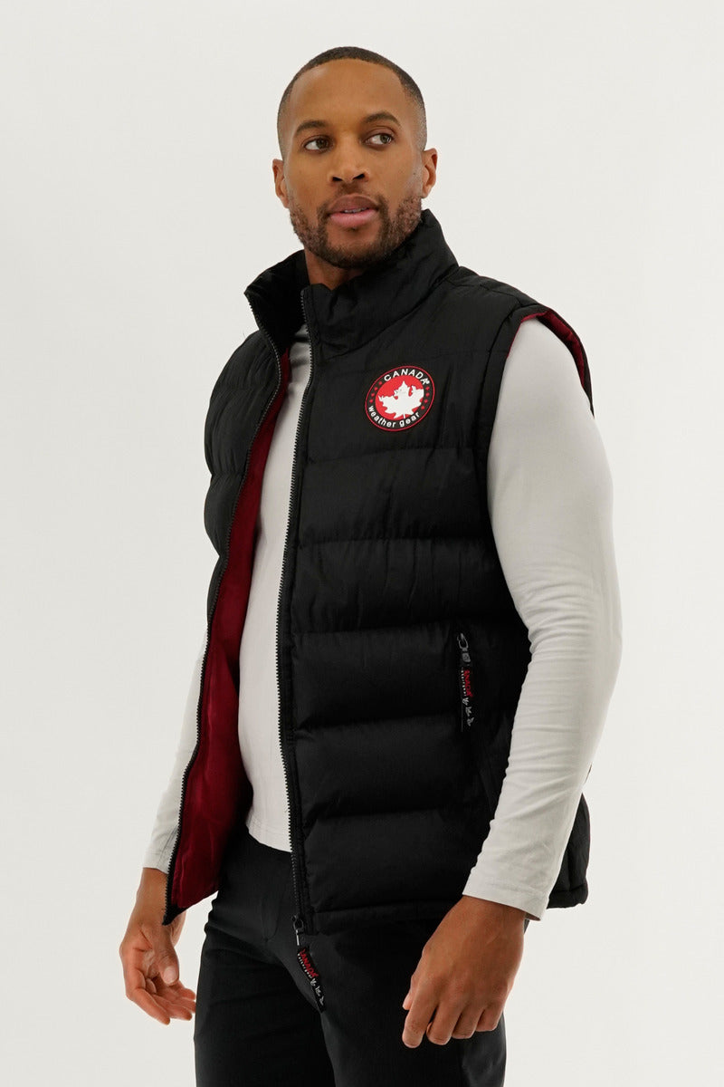 Canada Weather Gear Basic Puffer Vest - Black - Mens Vests - International Clothiers