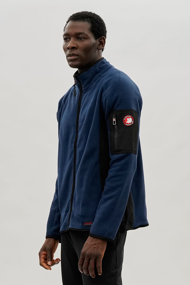Canada Weather Gear Zip Up Utility Pocket Lightweight Jacket - Navy - Mens Lightweight Jackets - International Clothiers