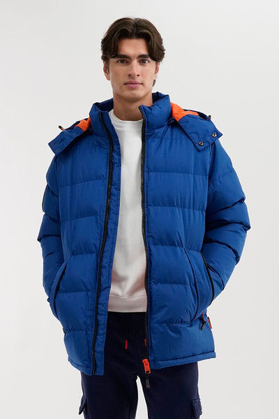 Super Triple Goose Thermal-Foil Lining Bomber Jacket - Blue - Mens Bomber Jackets - International Clothiers